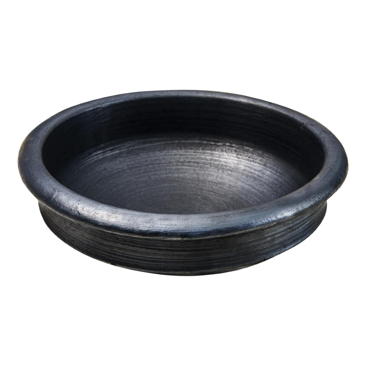 BigTrolley Cooking Clay Pot, Meen Chatti 9" Black