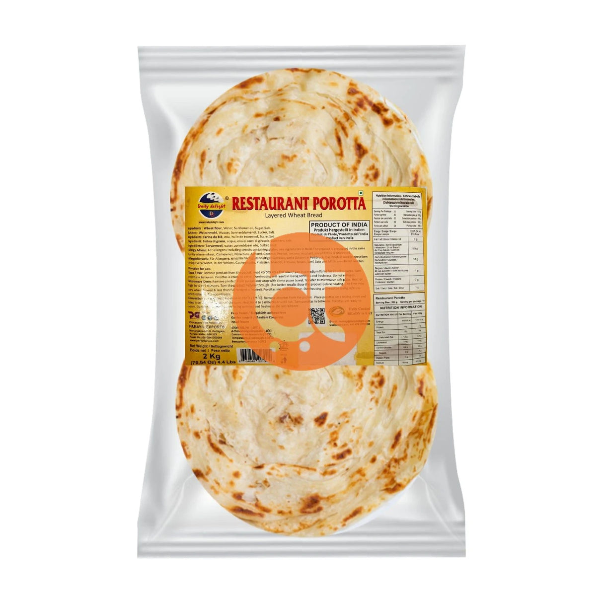 Daily Delight Restaurant Porotta 2Kg