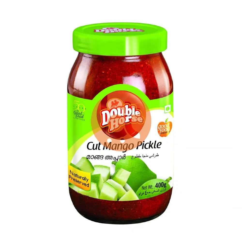 Double Horse Cut Mango Pickle 400g