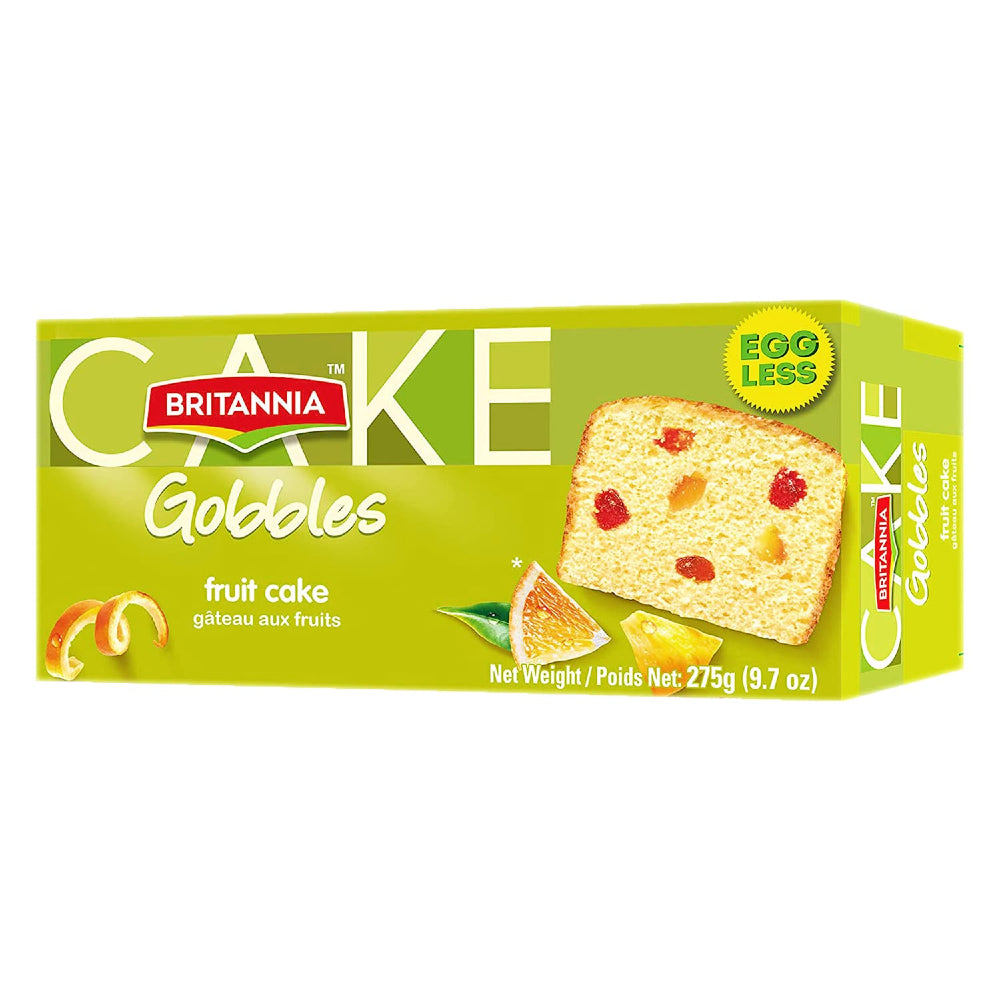 Britannia Gobbles Egg Less Fruit Cake 275g Online at BigTrolley Groceries