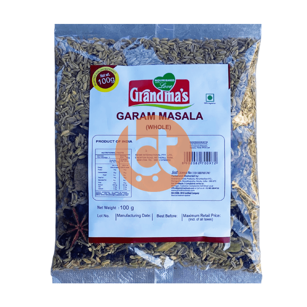 Grandma's Garam Masala Whole Spices 100g
