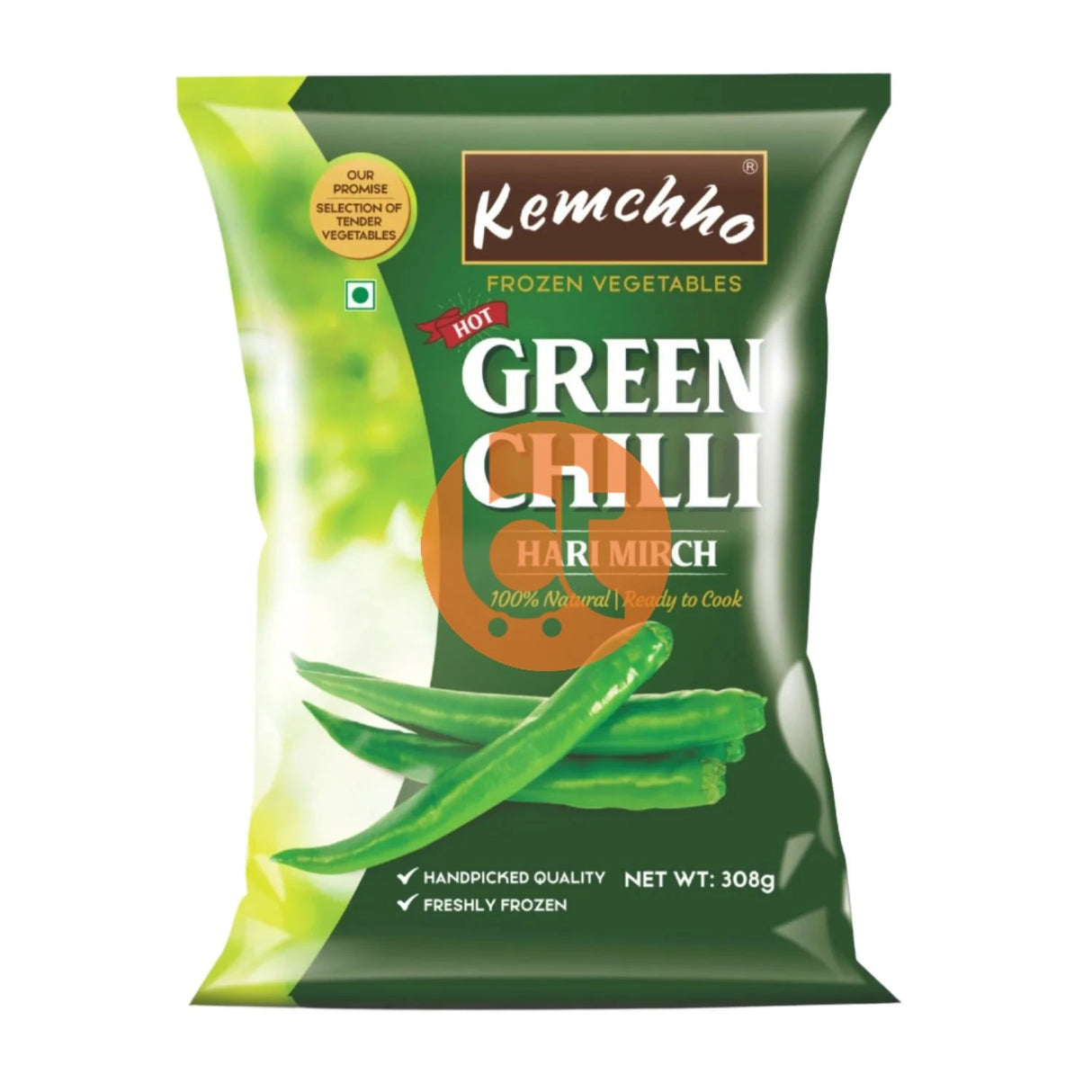 Kemchho Frozen Hot Green Chilli 308g Online at BigTrolley Groceries
