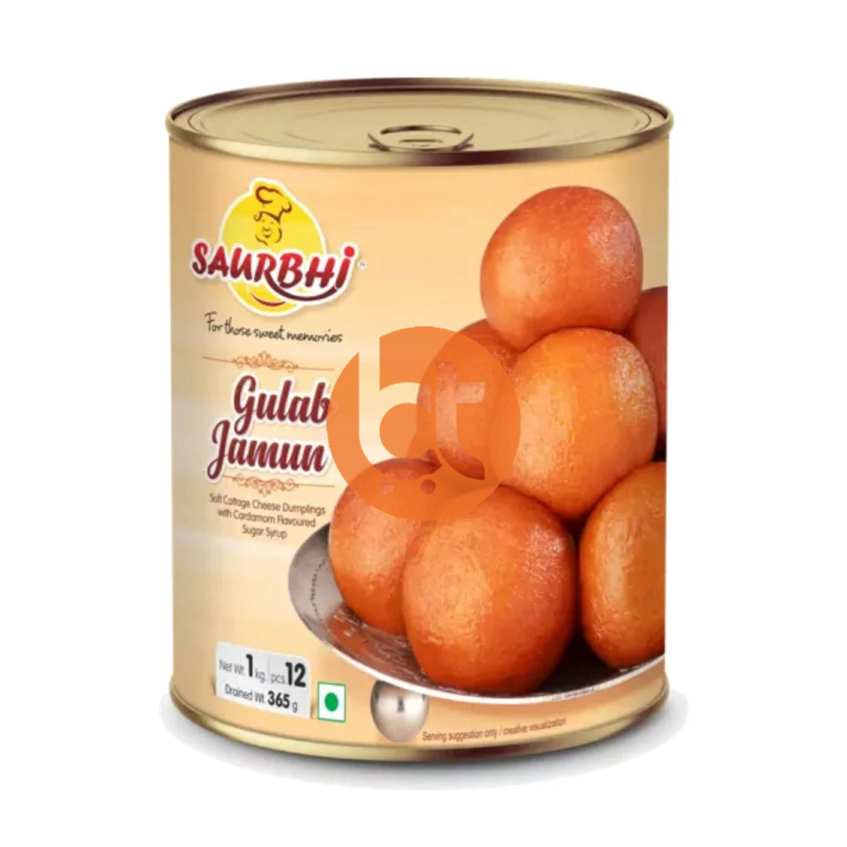 Saurbhi Foods Gulab Jamun Tin 1Kg