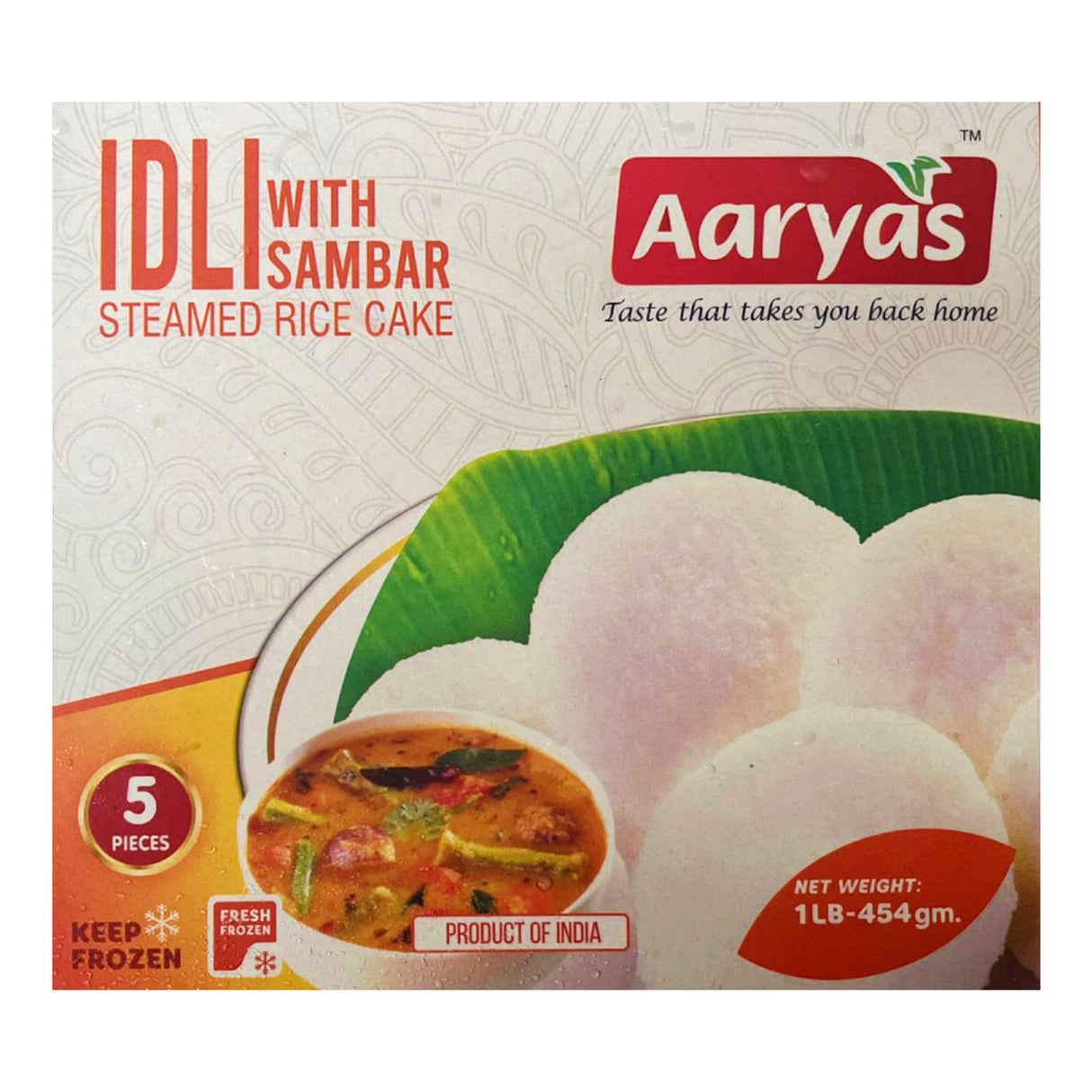 Aaryas Foods Idli with Sambar 454g