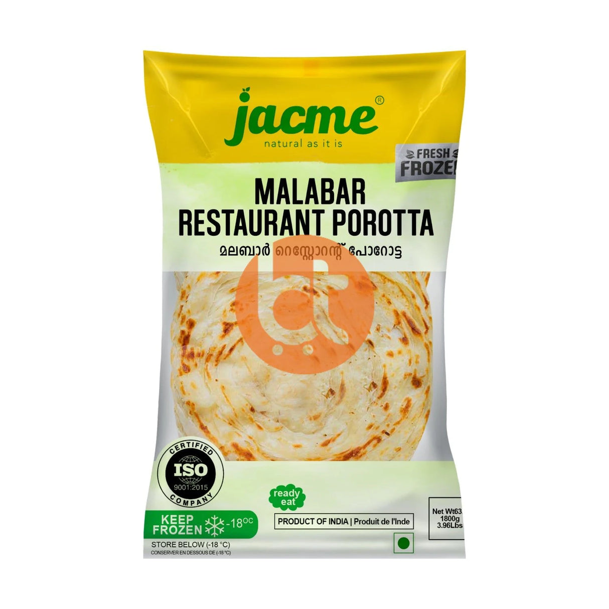 Jacme Malabar Restaurant Porotta 1.8Kg
