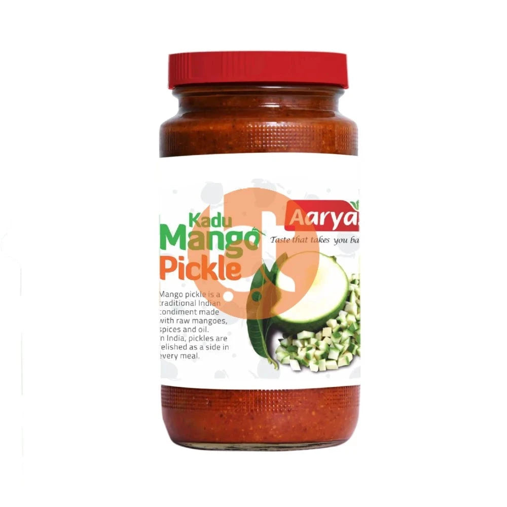 Aaryas Kadu Mango Pickle 400g - Kadumango by Aaryas - pickles