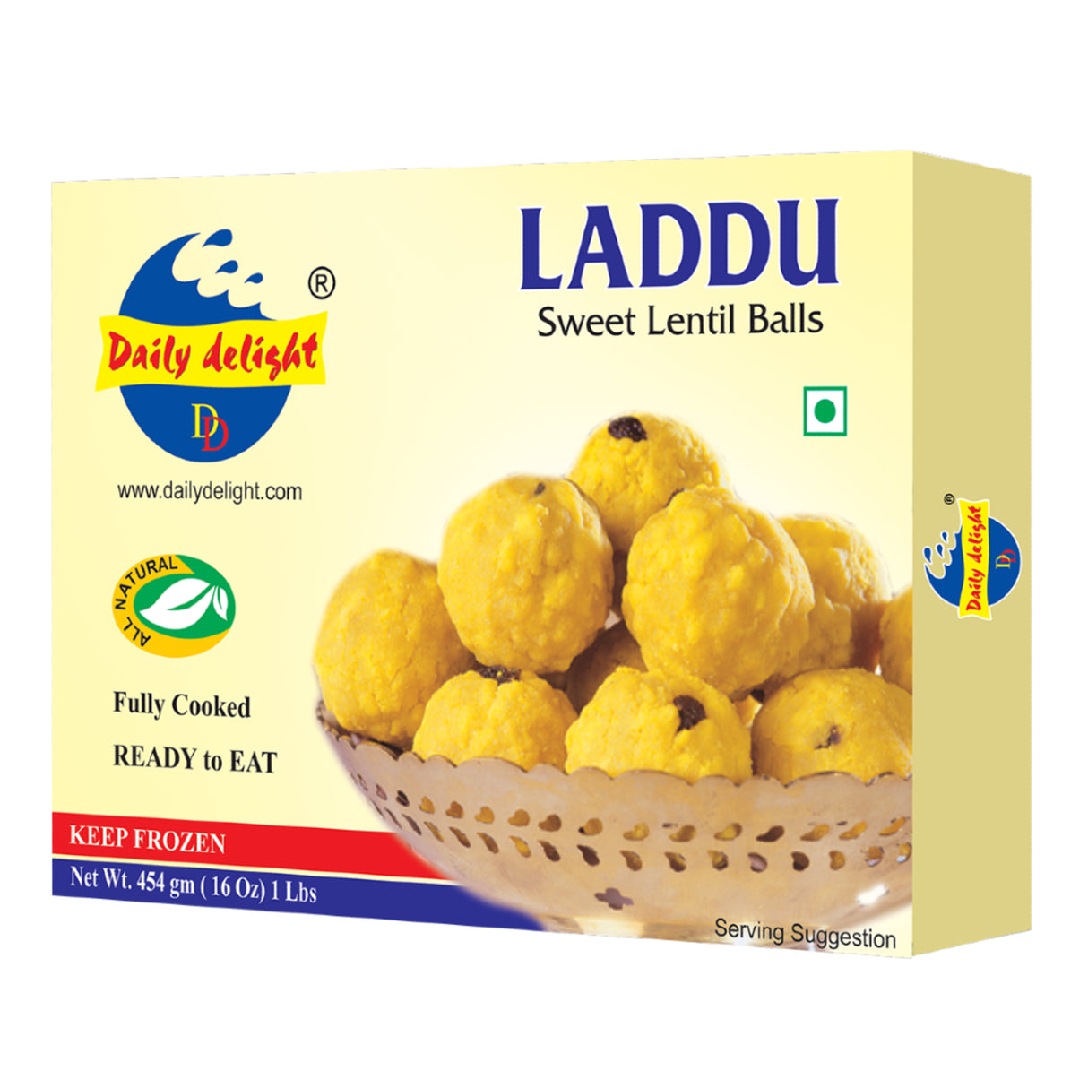 Daily Delight Frozen Laddu 454g Online at BigTrolley Groceries