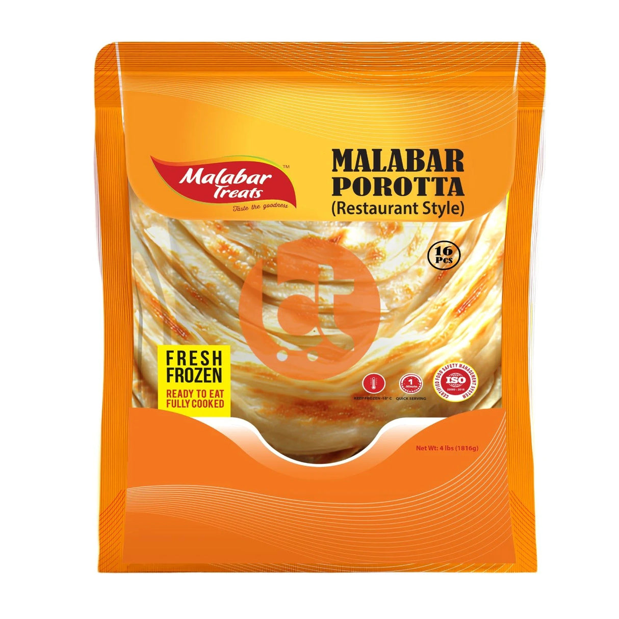 Malabar Treats Malabar Parotta 1.8Kg (Pouch)
