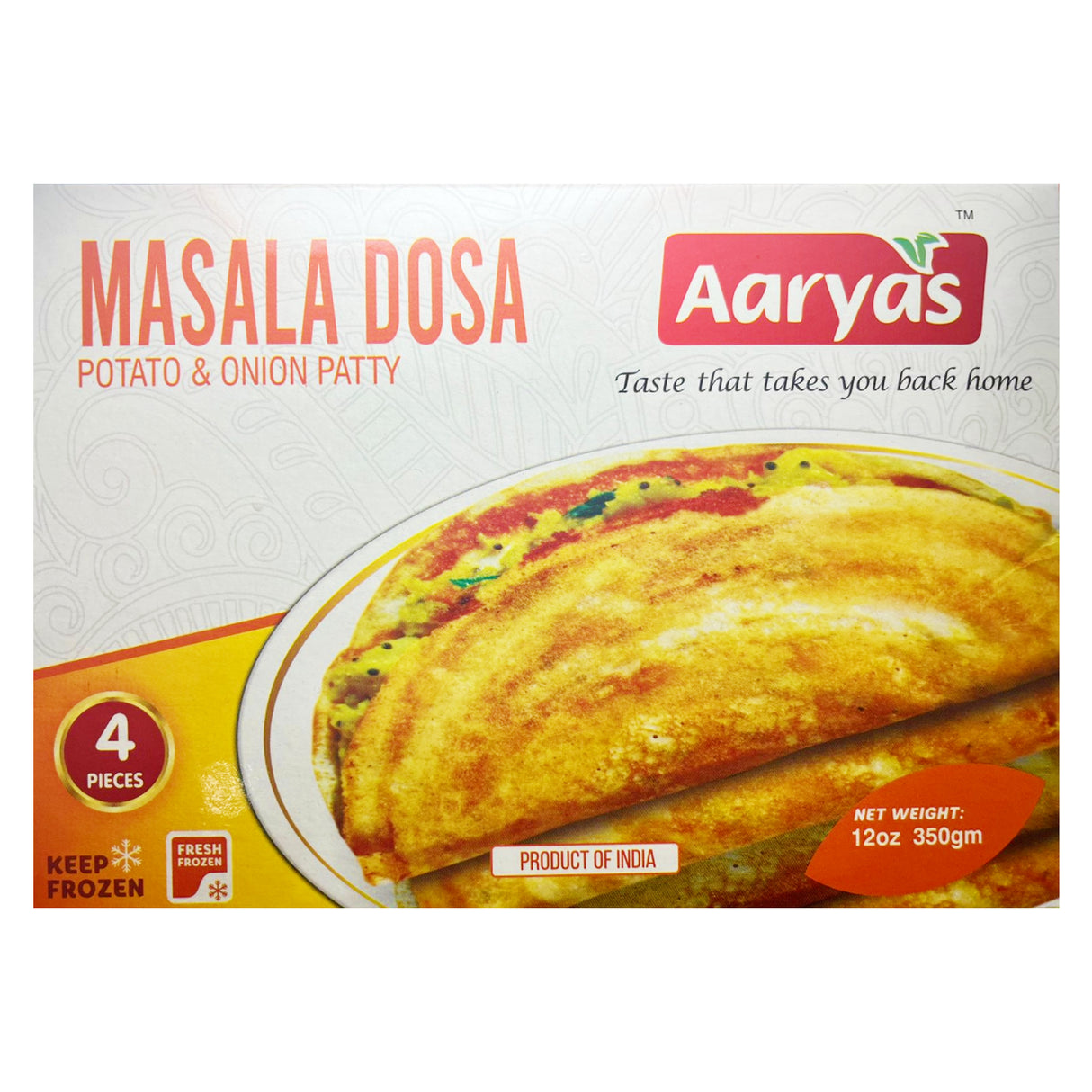 Aaryas Frozen Masala Dosa 350g