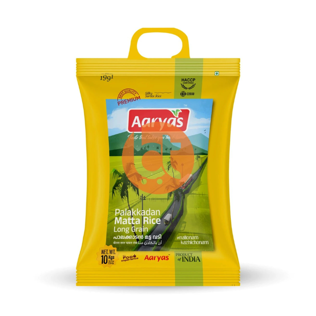 Aaryas Foods Palakkadan Matta Rice 10Kg