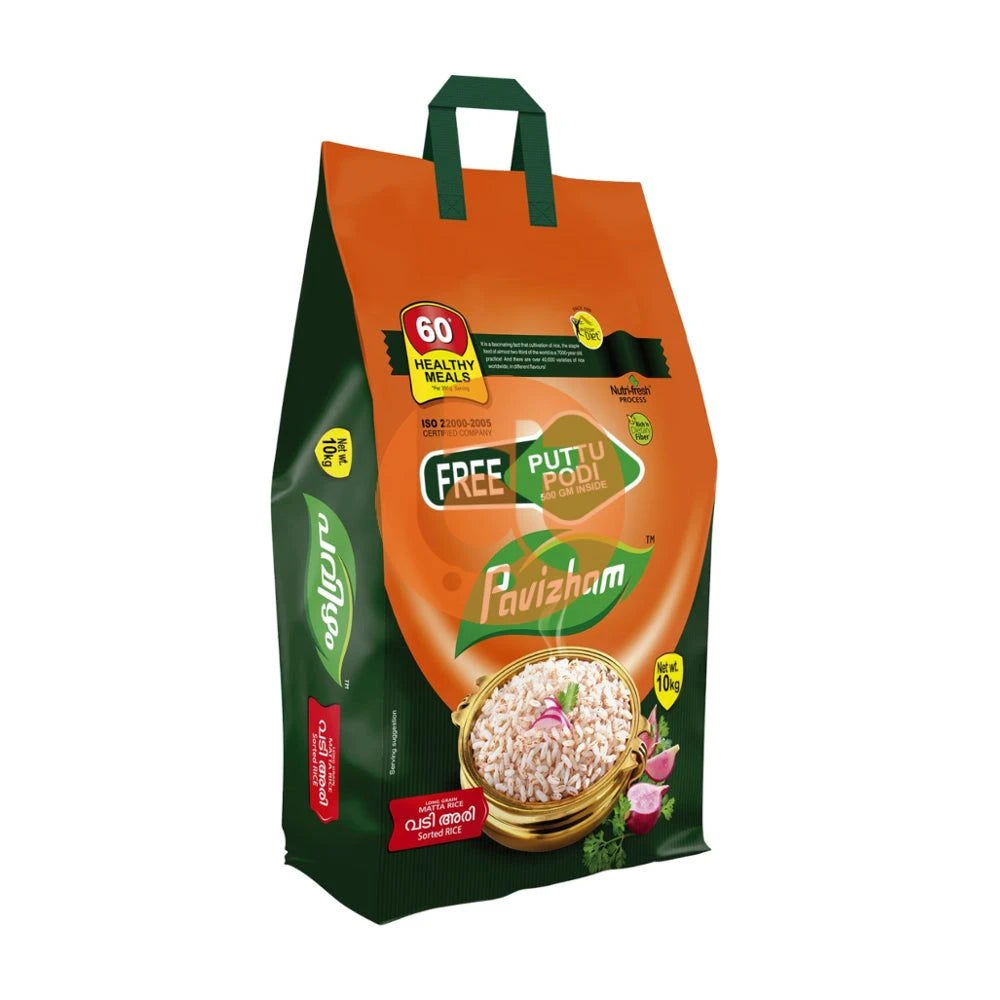 Pavizham Matta Rice 10Kg + 100g Sambar Powder Free