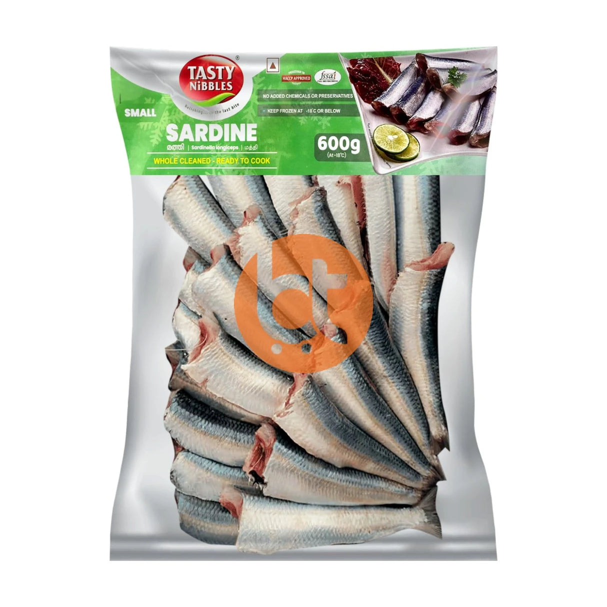 Tasty Nibbles Frozen Sardine, Mathi ( Small) 600g
