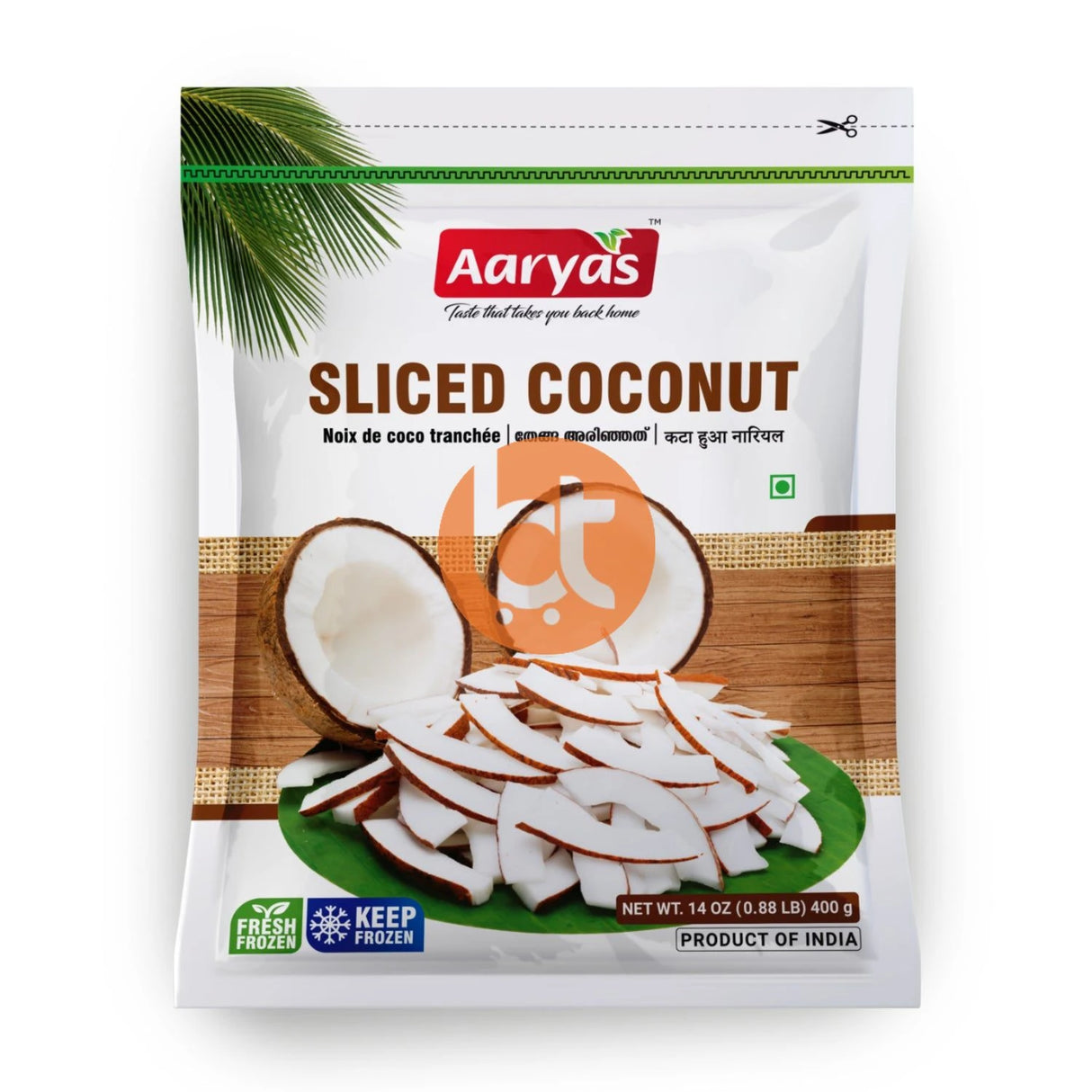 Aaryas Sliced, Cut Coconut 400g Online at BigTrolley Groceries