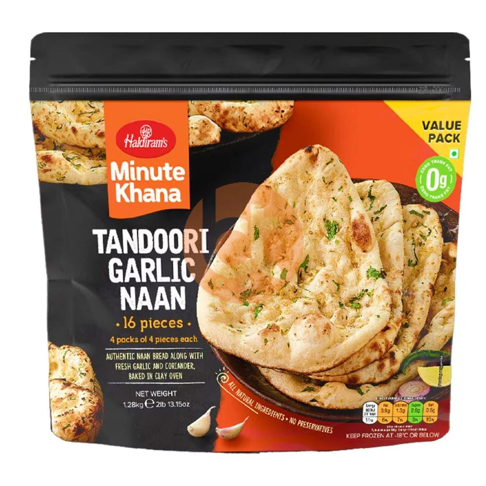 Haldiram's Tandoori Garlic Naan 16 Pack