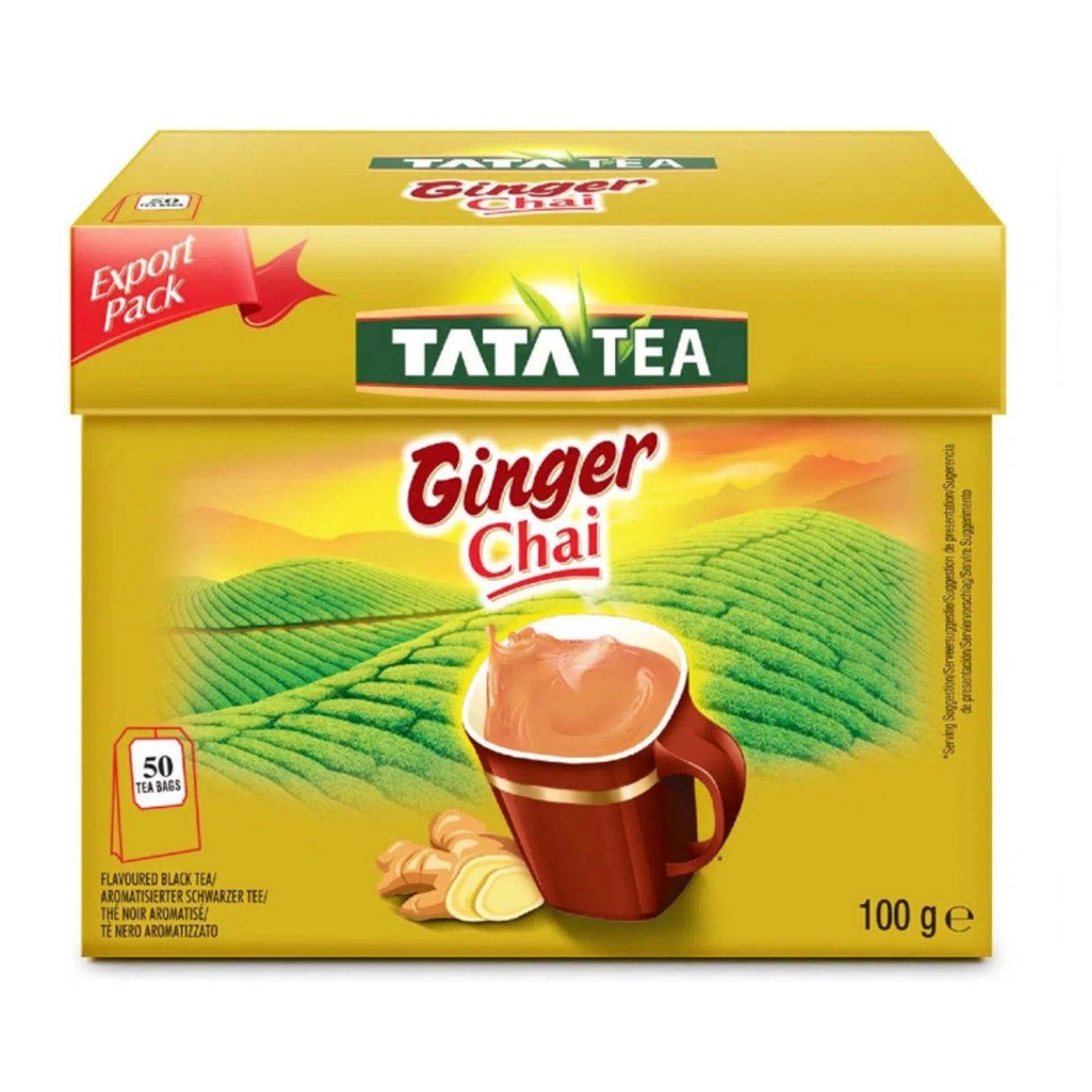 Tata Tea Ginger Tea Bags 50 Tea Bags 100g