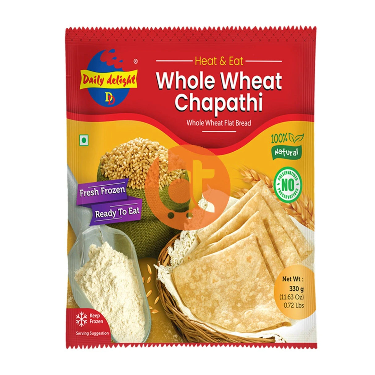 Daily Delight Whole Wheat Chappathi 330g