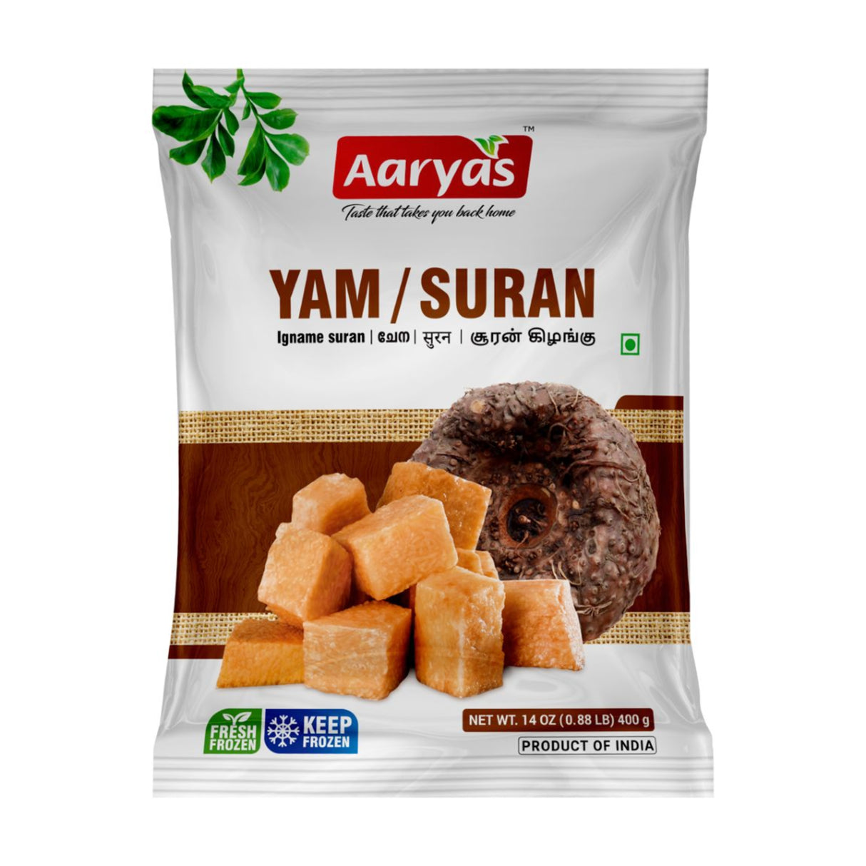 Aaryas Frozen Suran (Yam) ചേന 400g