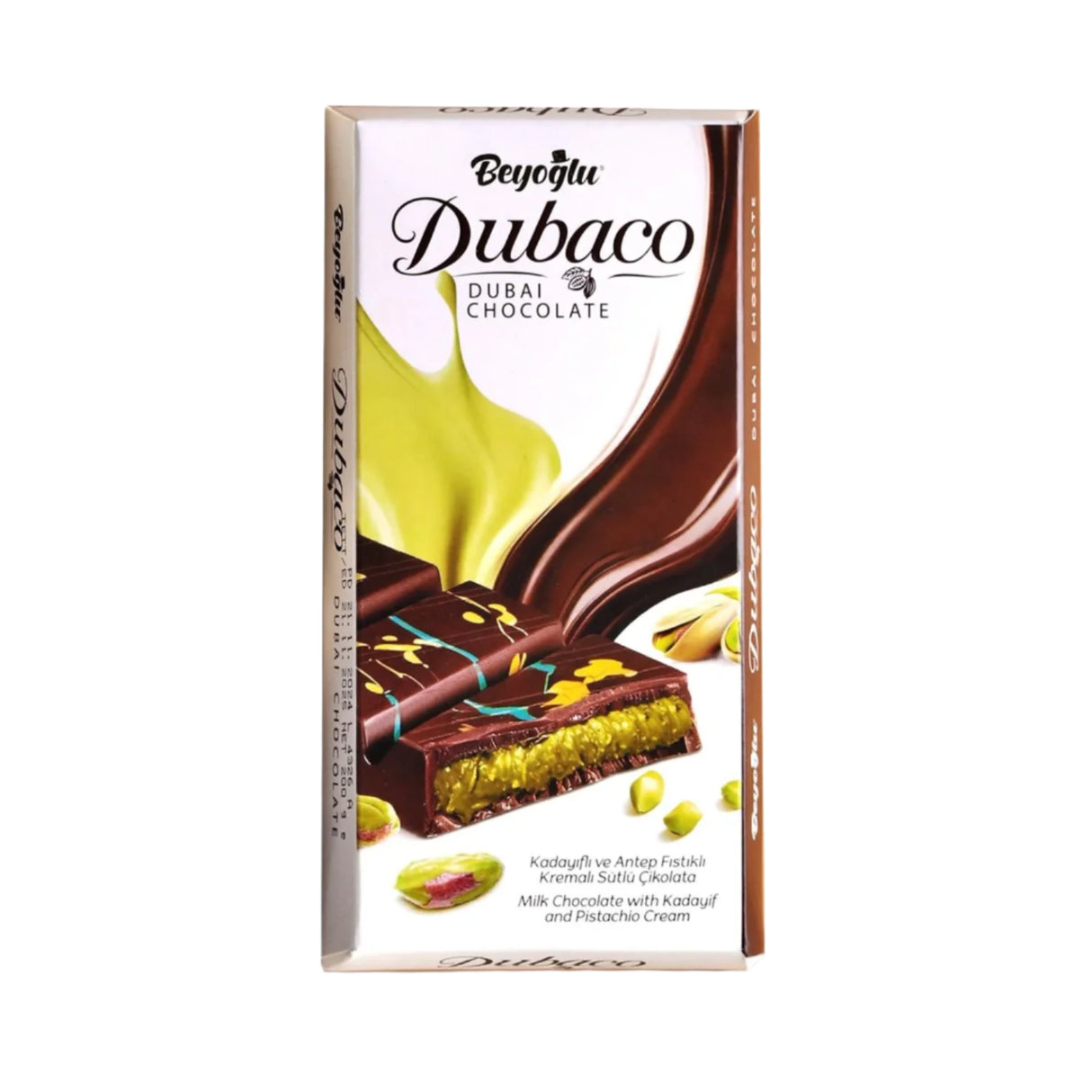 Beyoglu Dubaco Dubai Chocolate with Pistachio & Kadaifi 95g