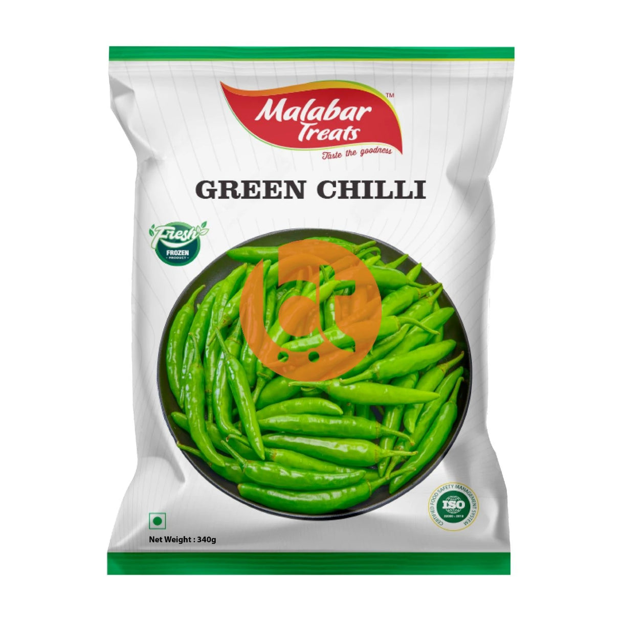 Malabar Treats Frozen Green Chilli 340g