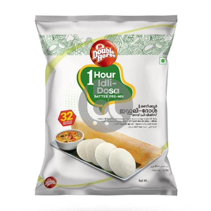 Double Horse Idli / Dosa 1 Hour Pre-Mix 1Kg - Idli, Dosa Powder by Double Horse - Instant Mixes, Rice Flour