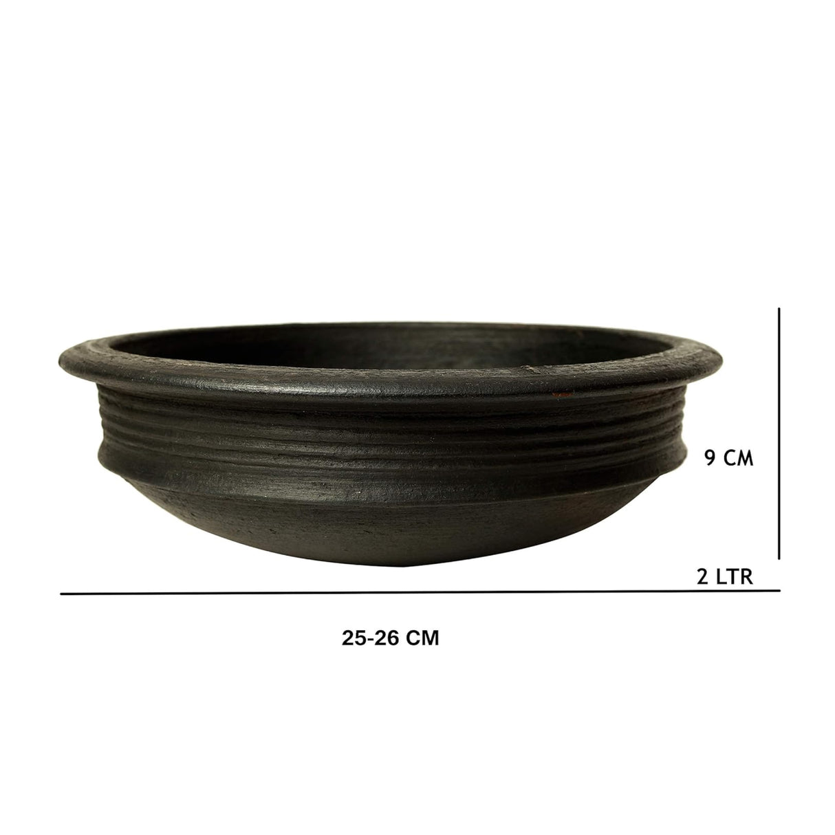 BigTrolley Black Cooking Clay Pot (Black)