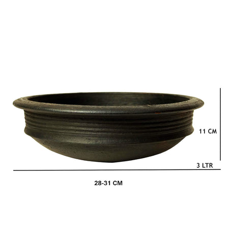 BigTrolley Black Cooking Clay Pot (Black)