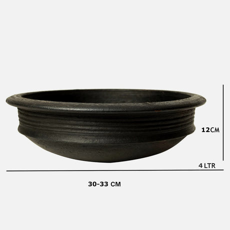 BigTrolley Black Cooking Clay Pot (Black)