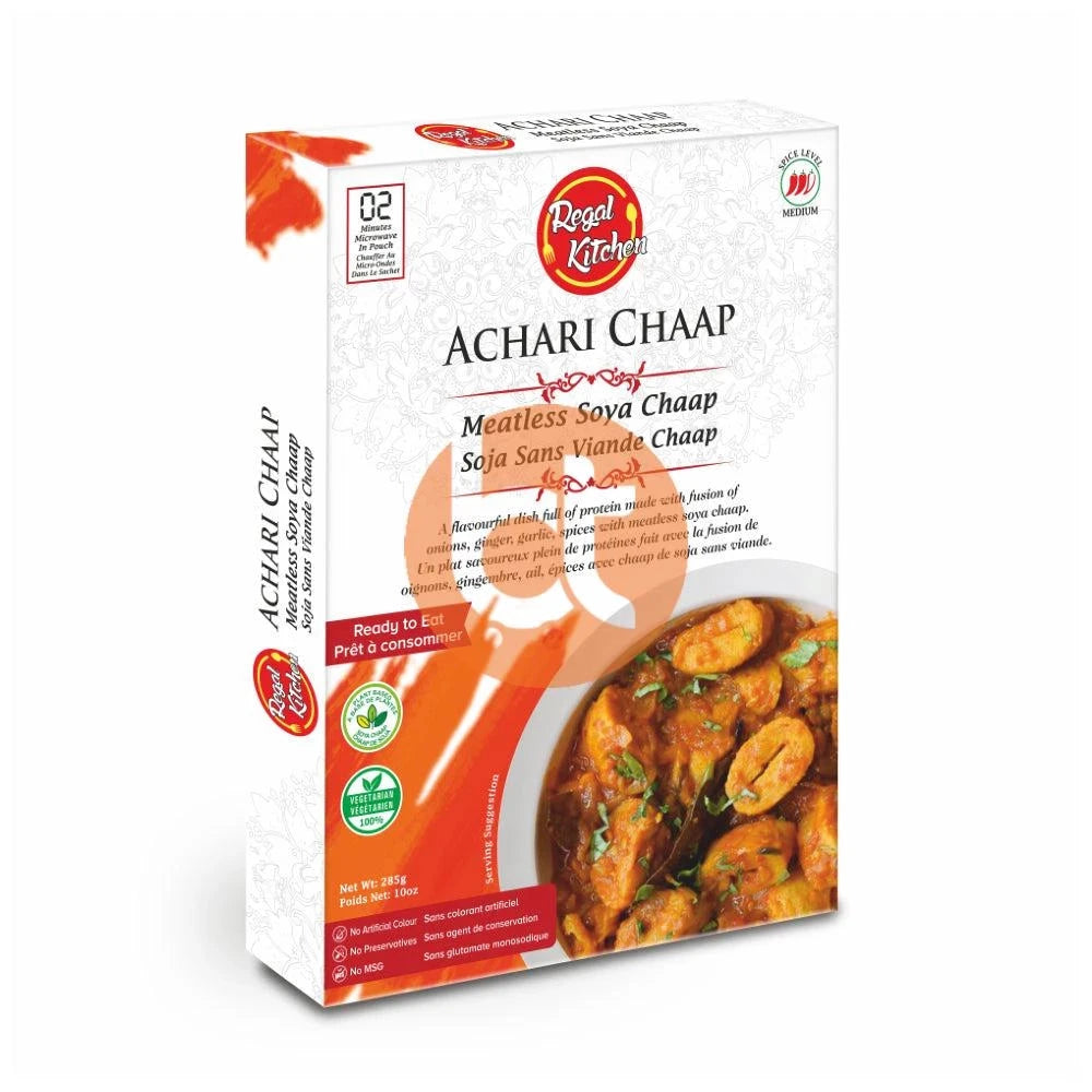 Regal Kitchen Ready To Eat Achari Chaap 285g - Achari Chaap by Regal Kitchen - Ready to Eat