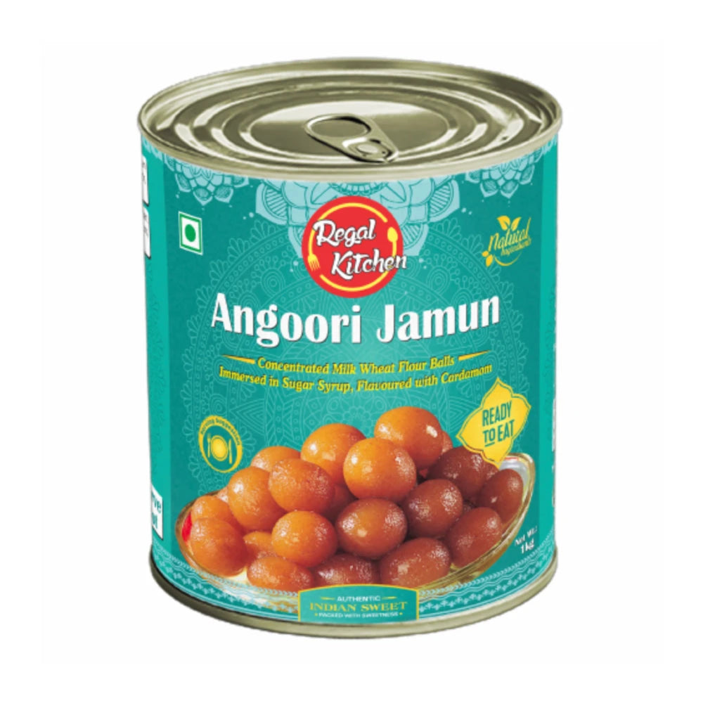 Regal Kitchen Angoori Jamun 1Kg - Angoori Jamun by Regal Kitchen - Ready to Eat, Snacks & Sweets