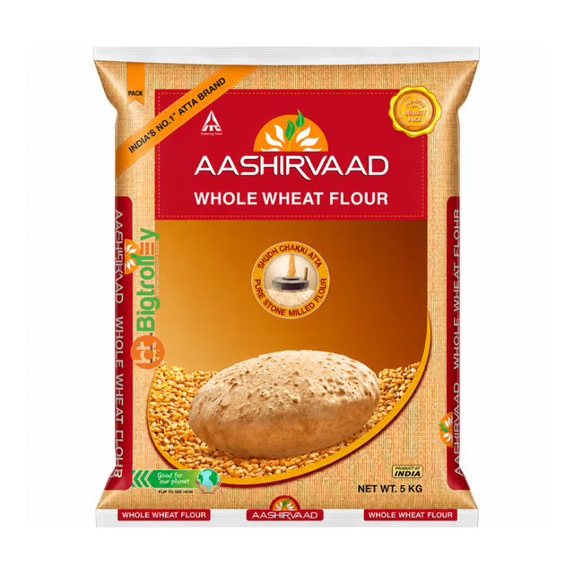 Aashirvaad Whole Wheat Atta Flour (Export) Online at Bigtrolley groceries