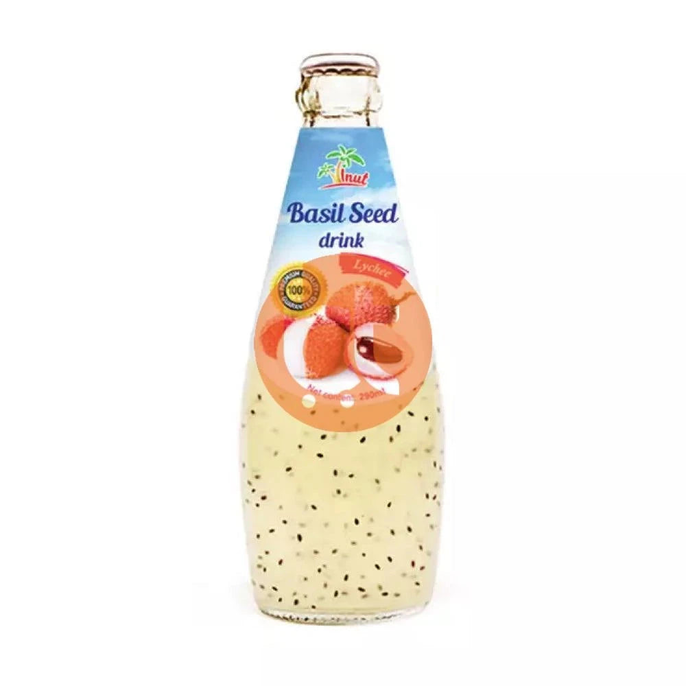 Vinut Basil Seed Drink with Lychee flavour 290ml