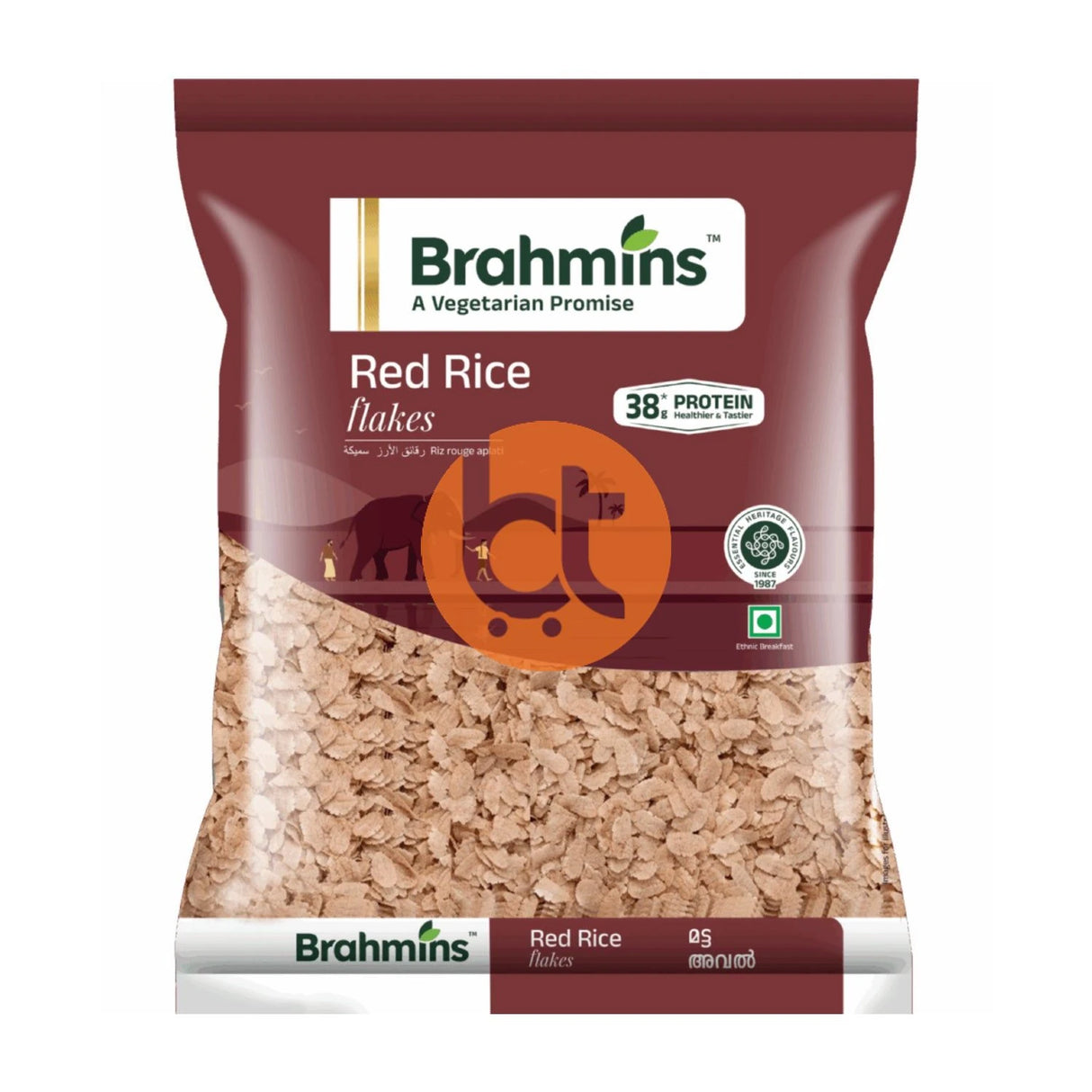 Brahmins Rice Flakes (Red Aval) 500g Online at bigtrolley groceries in sydney