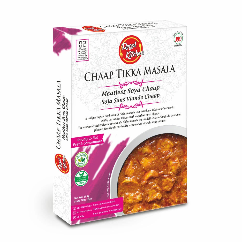 Ready To Eat Chaap Tikka Masala 285g - Chaap Tikka Masala by Regal Kitchen - Ready to Eat