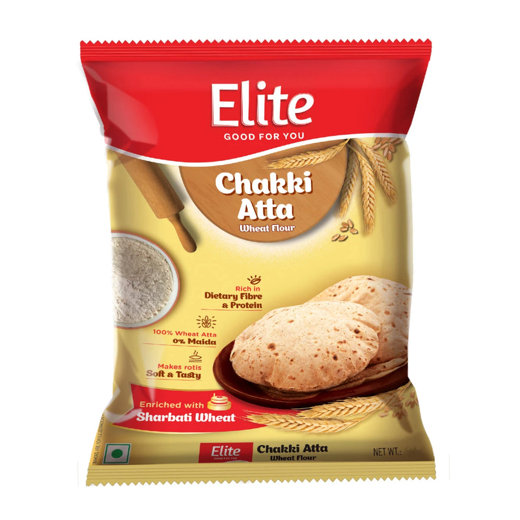 Elite Whole Wheat Flour, Chakki Atta 2kg
