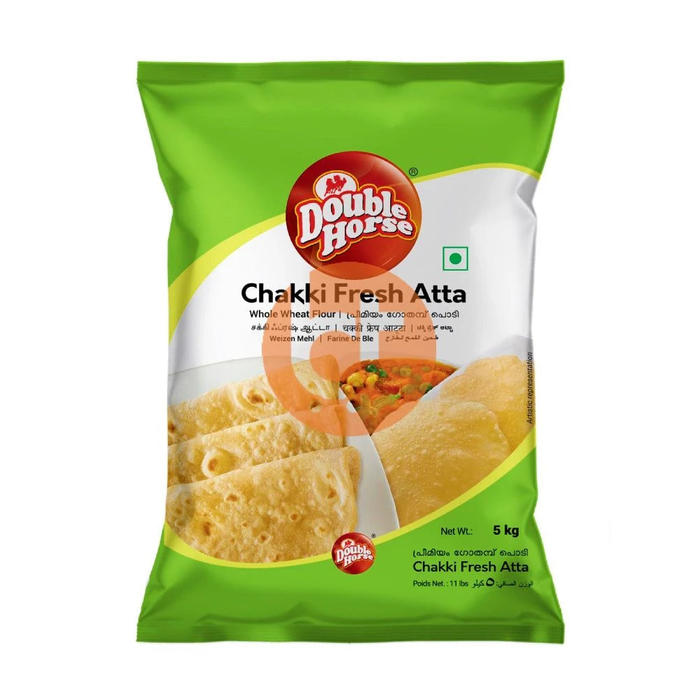 Double Horse Chakki Fresh Atta 5Kg