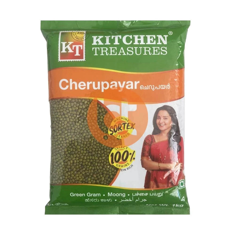Kitchen Treasures Mung Beans, Cherupayar 1Kg - Mung Beans by Kitchen Treasures - Beans & Peas, New, New Arrivals