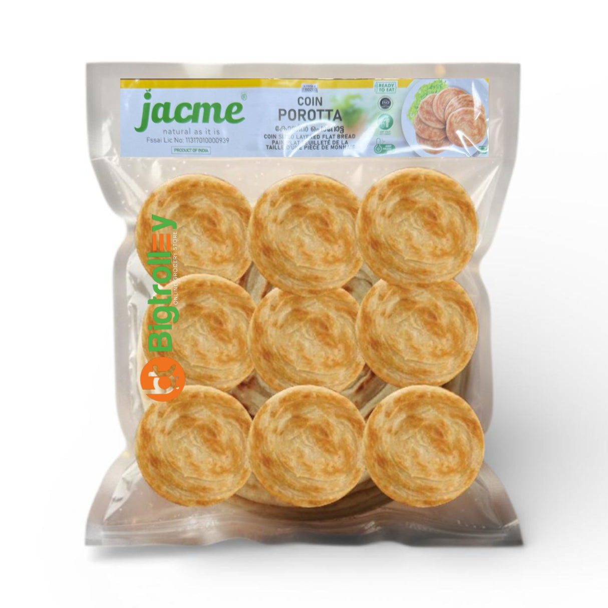 Jacme Frozen Coin Porotta 1Kg