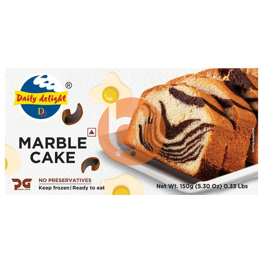 Daily Delight Marble Cake  (Keep Frozen) 150g - Cakes by Daily Delight - Frozen Snacks & Sweets, Heat & Eat