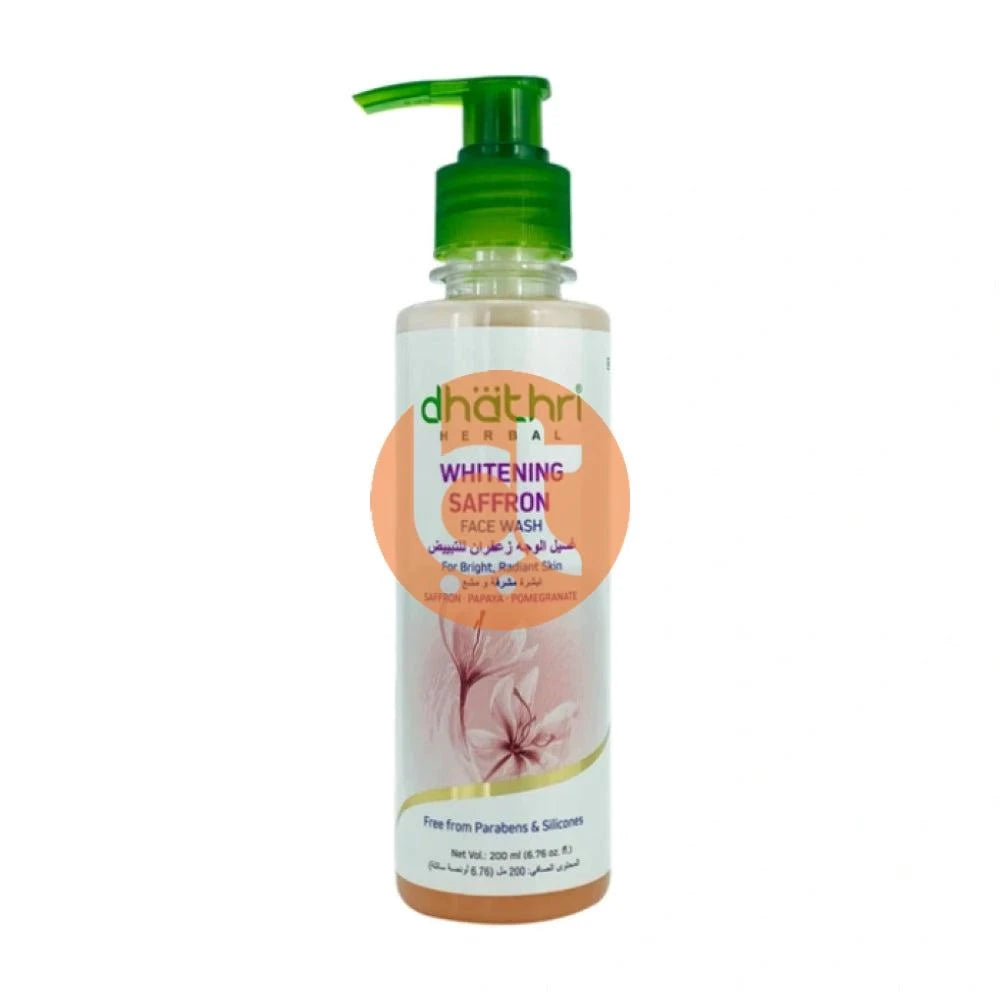Dhathri Whitening Saffron Face Wash 200ml - Face Wash by Dhathri - Soaps & Facewash