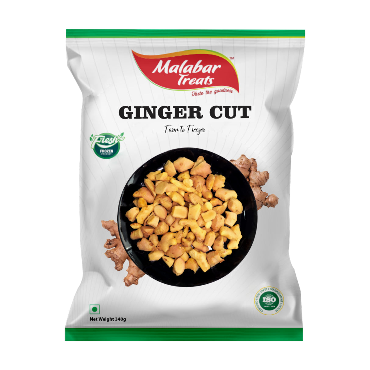 Malabar Treats Frozen Ginger Cut 340g