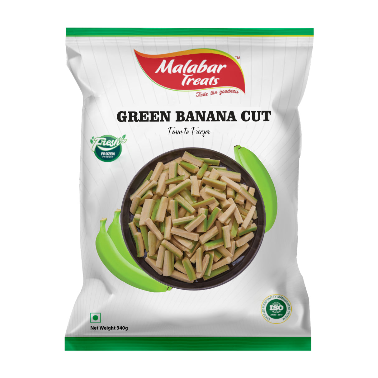 Malabar Treats Green Banana Cut 340g