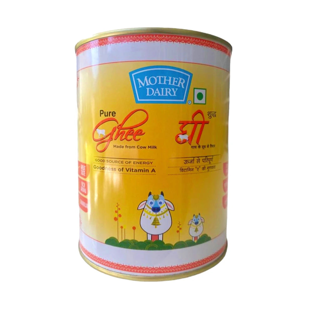Mother Dairy Pure Cow Milk Ghee 1L - Ghee by Mother Dairy - Ghee, New, New Arrivals