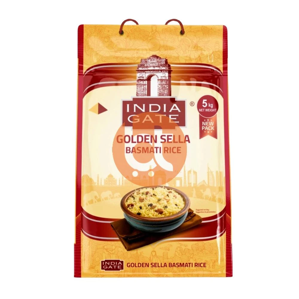 India Gate Golden Sella Basmati Rice 5kg BigTrolley