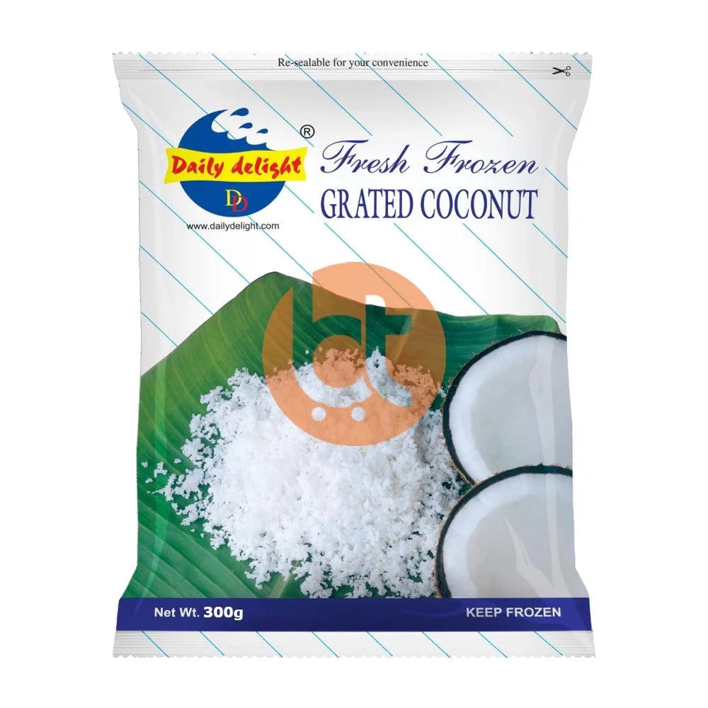 Daily Delight Grated Coconut 300g - Grated Coconut by Daily Delight - Frozen Coconut