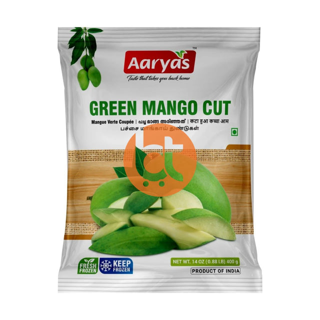 Aaryas Frozen Green Mango Cut 400g Online at bigtrolley groceries