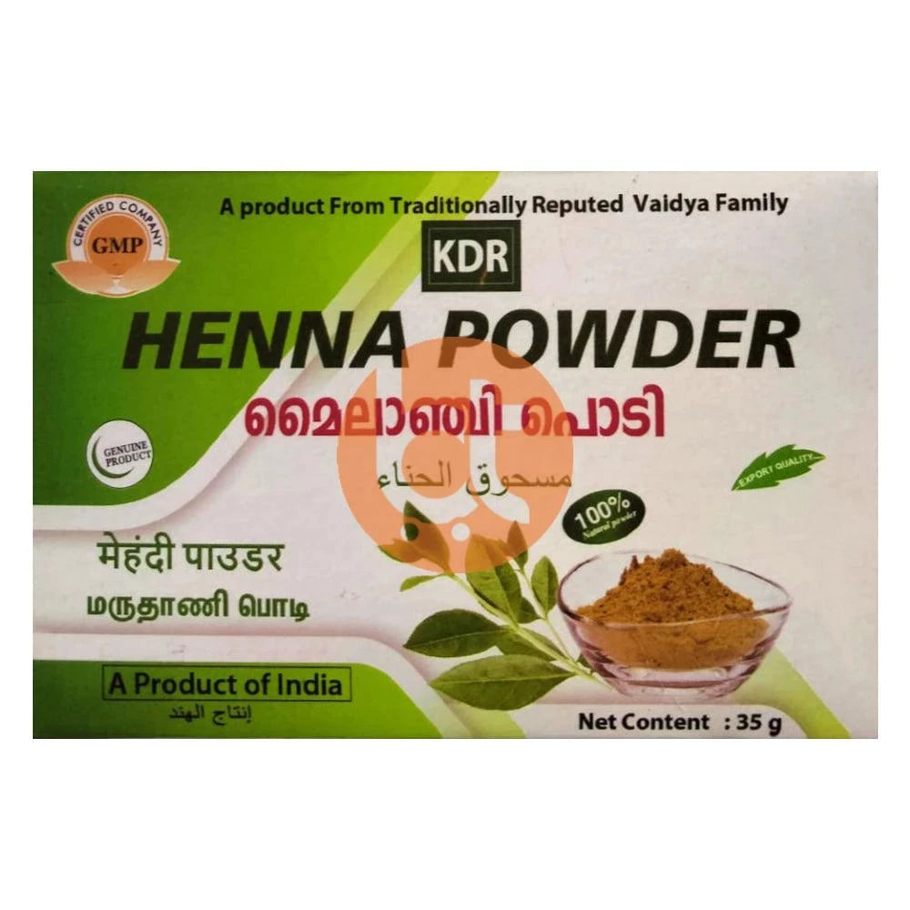 KDR Henna Powder (Mylanchi Podi )35g - Henna by KDR - Ayurveda, Hair Care