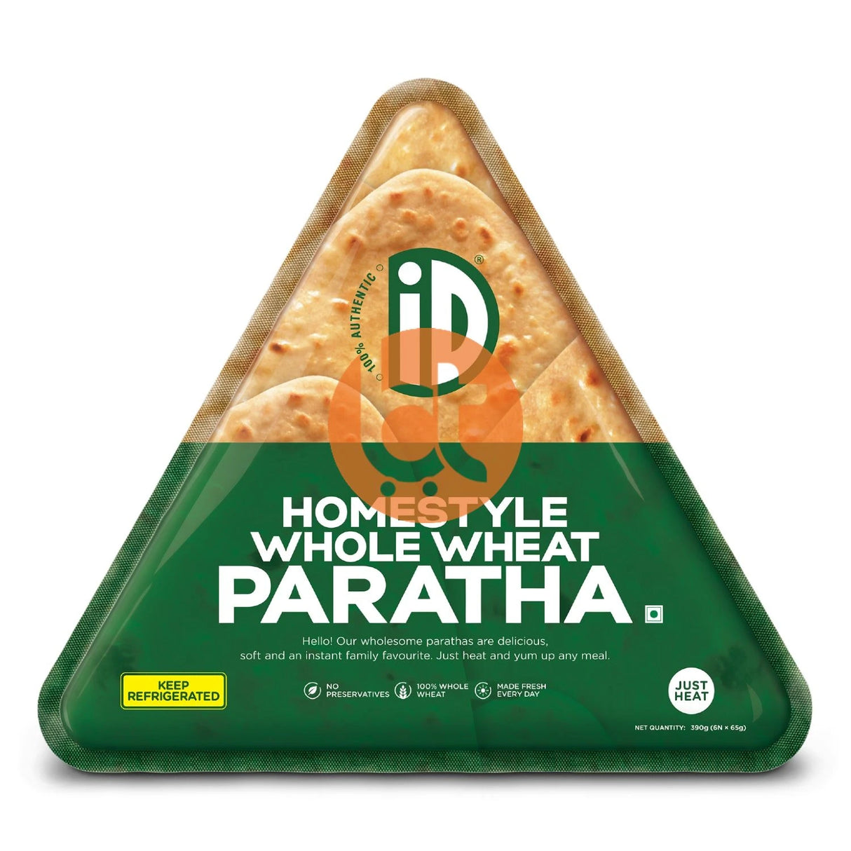 ID Brand Homestyle Whole Wheat Paratha 390g