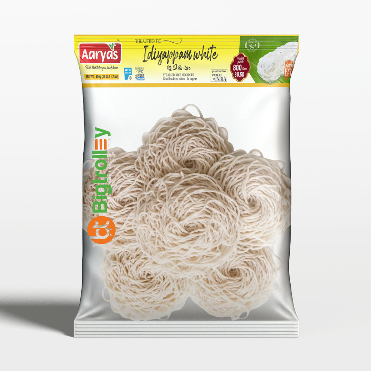Aaryas Frozen White Idiappam 800g