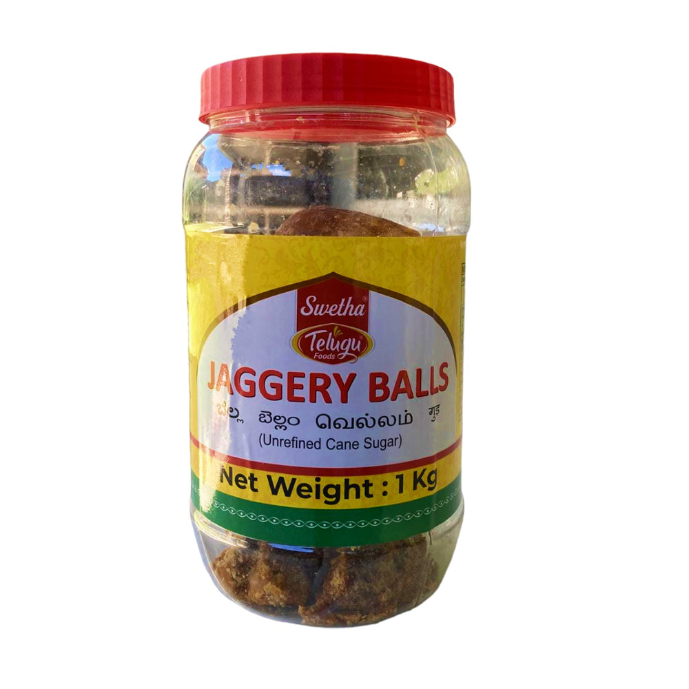 Telugu Foods Jaggery Balls (Jar) 1Kg