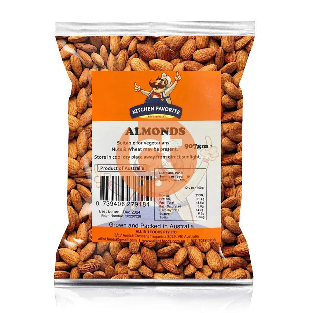 Kitchen Favorite Premium Almond (Large) 907g - Almonds by Kitchen Favorite - Whole Spices